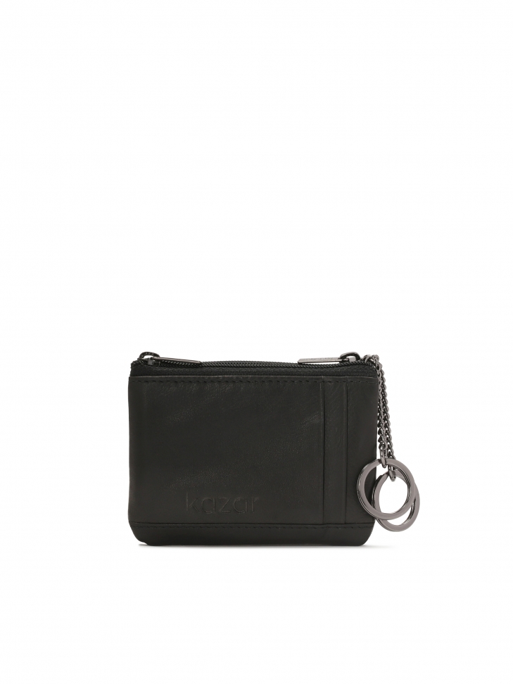 Czarny skórzane etui na klucze