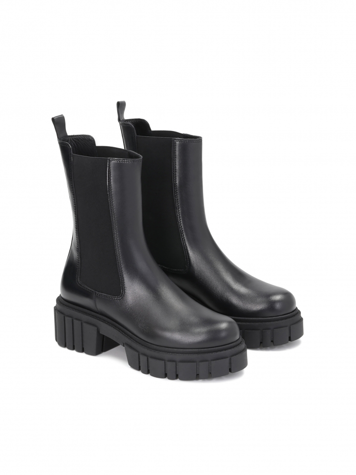 Czarne trzewiki damskie