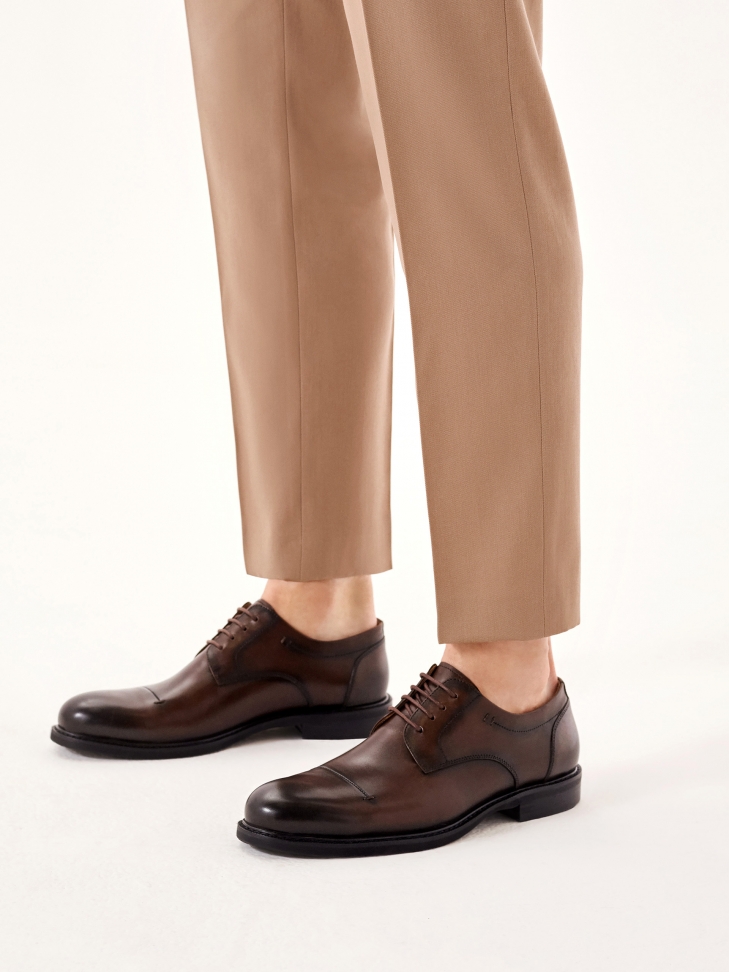 Eleganckie półbuty męskie z otwartą przyszwą