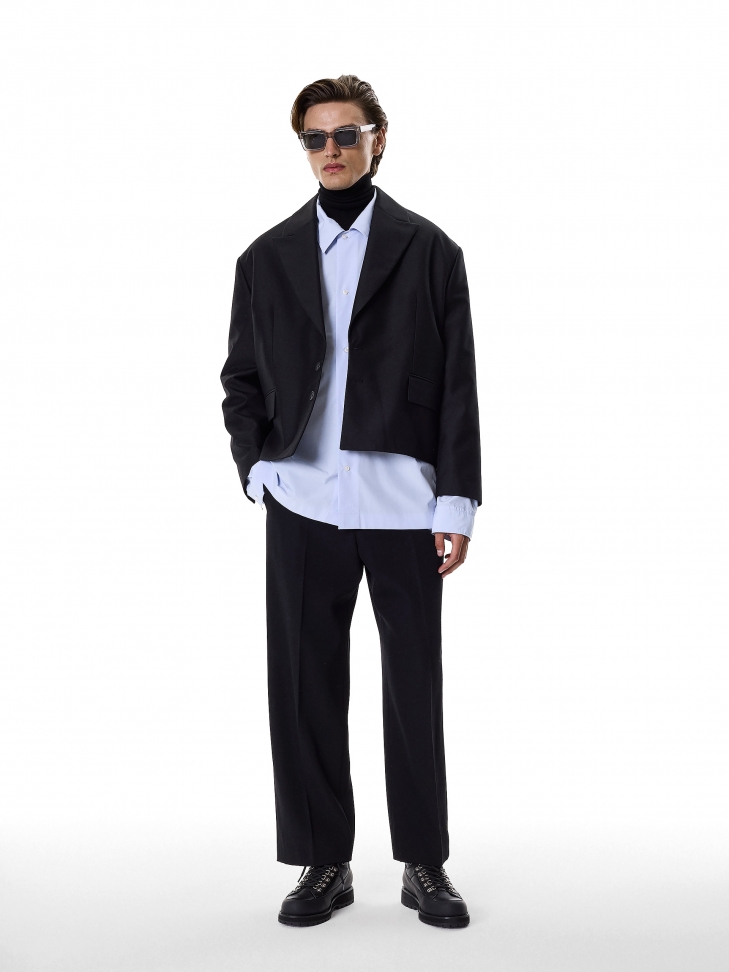 Szare okulary polaryzacyjne wayfarer