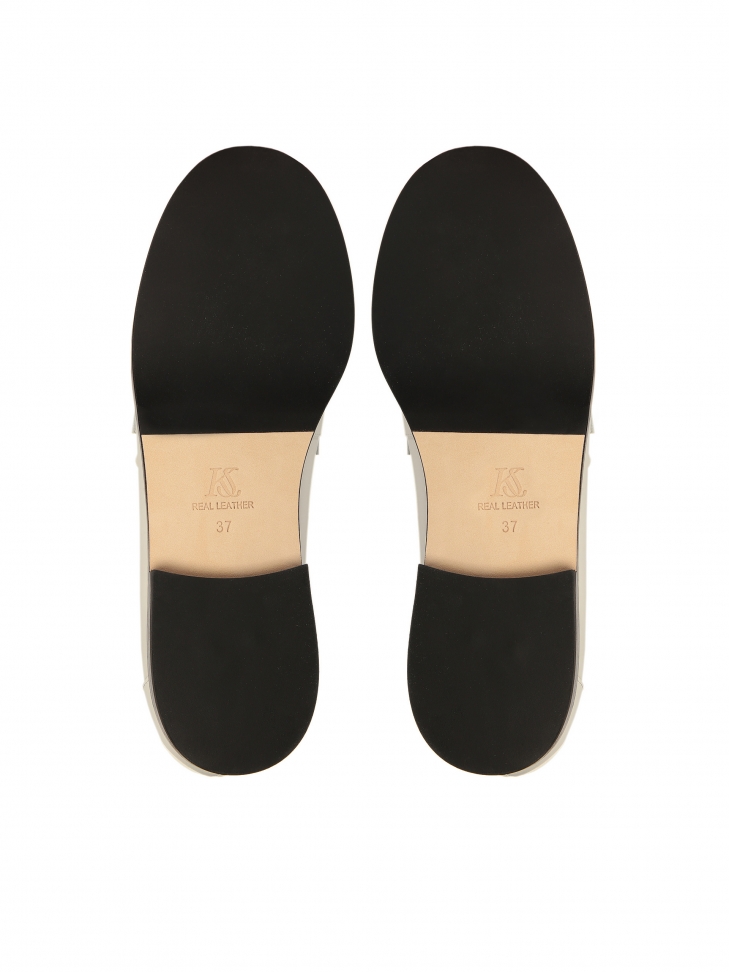 Wsuwane skórzane półbuty na komfortowej podeszwie