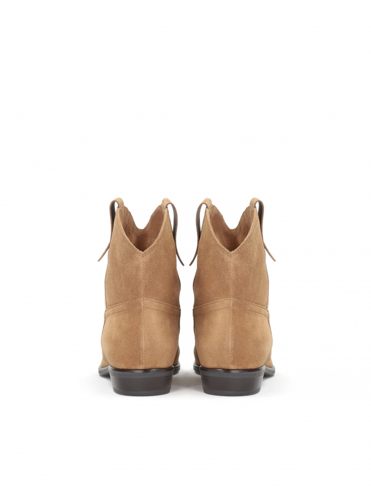 Jasnobrązowe botki damskie