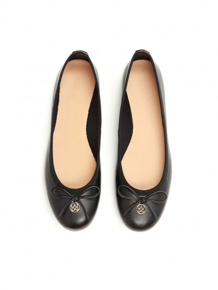 Czarne baleriny damskie