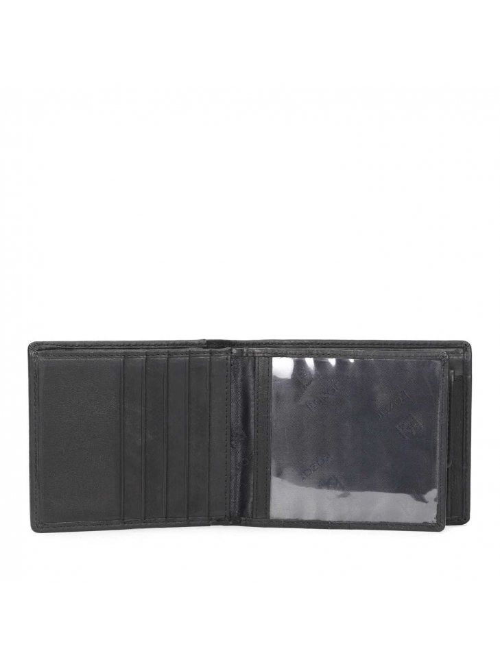 Czarny portfel męski