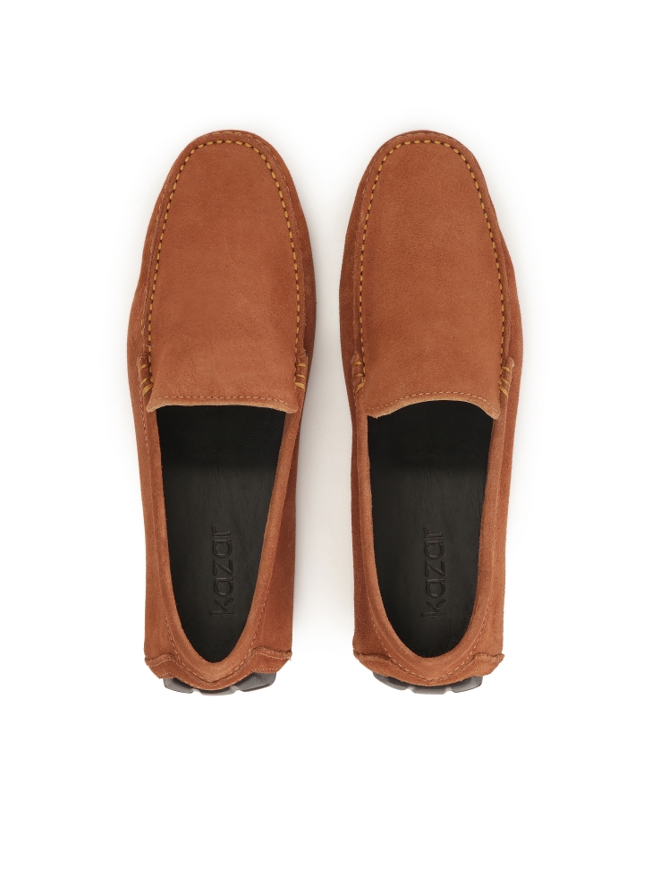 Klasyczne mokasyny z zamszu typu driving mocs