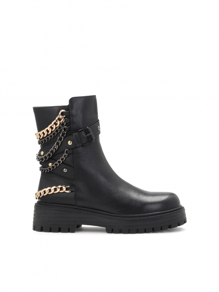 Czarne trzewiki damskie