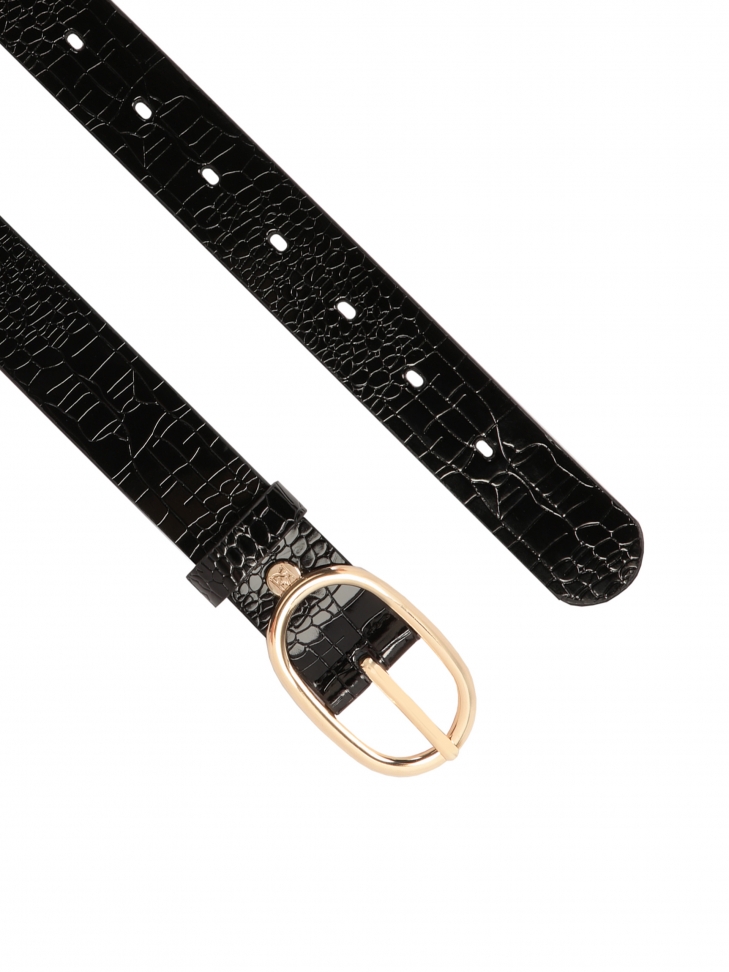 Lakierowany pasek w tłoczony wzór