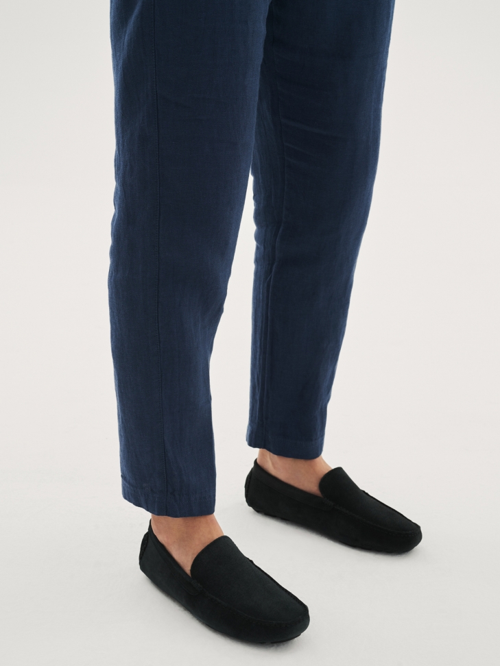 Czarne mokasyny męskie