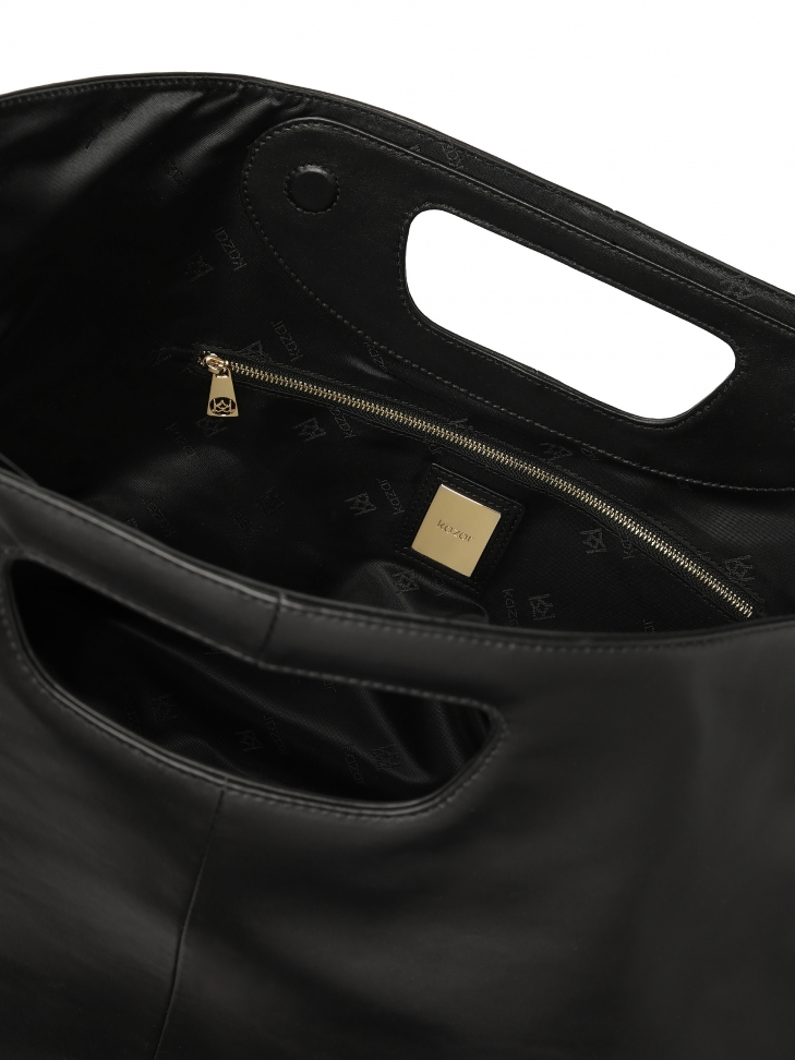 Duża torebka skórzana z saszetką