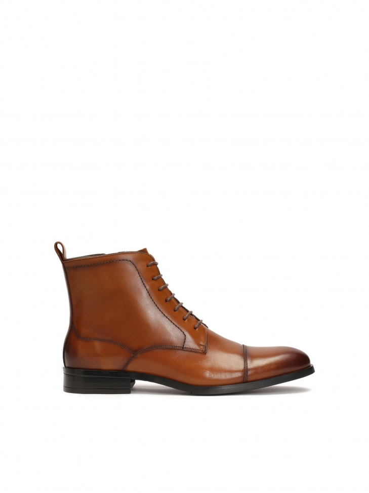 Casualowe brązowe trzewiki męskie