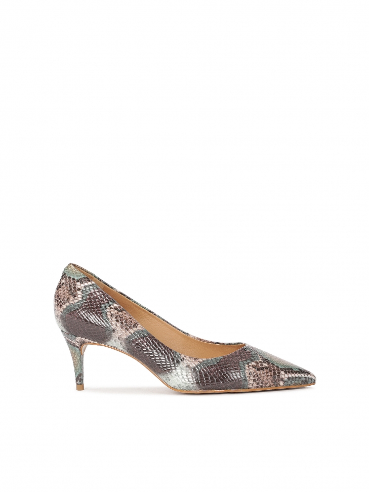 Wzorzyste czółenka w wężowy motyw