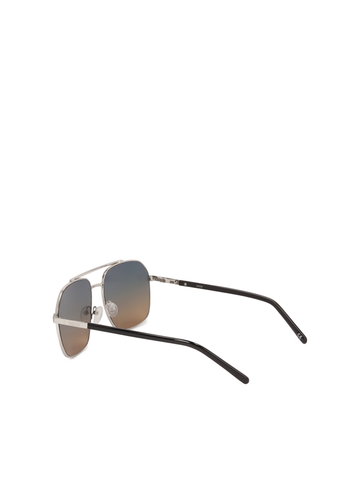 Okulary z brązowo-niebieskimi soczewkami