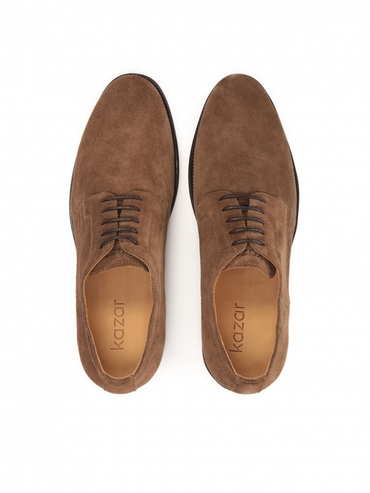 Casualowe zamszowe półbuty męskie