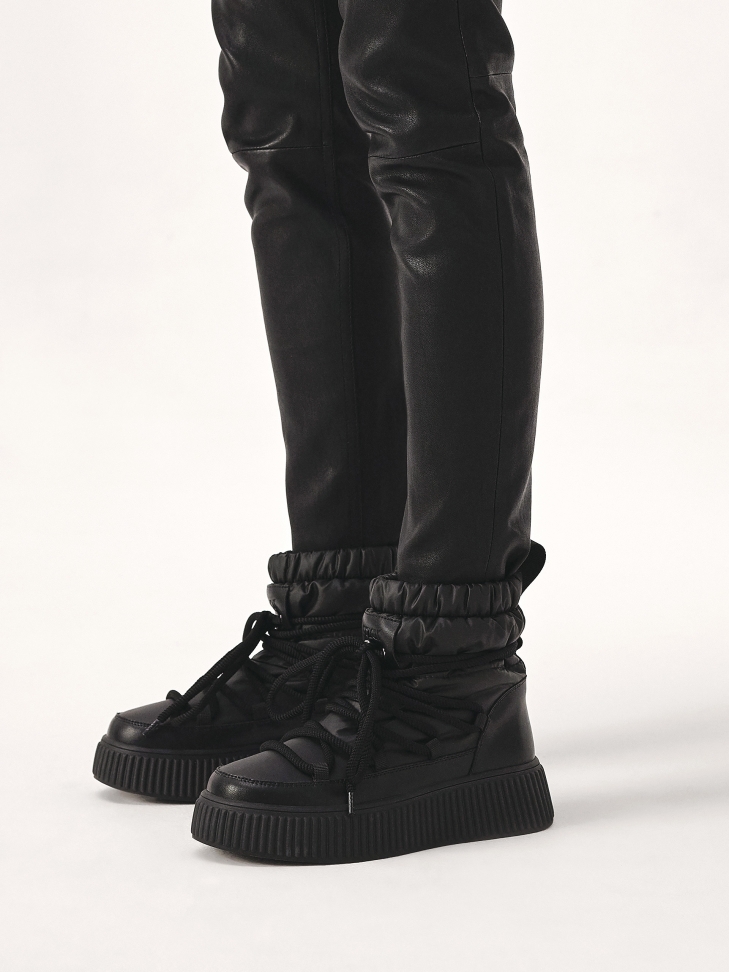 Śniegowce na grubej podeszwie