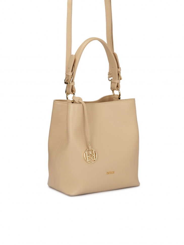 Elegancka skórzana torebka do ręki i na ramię