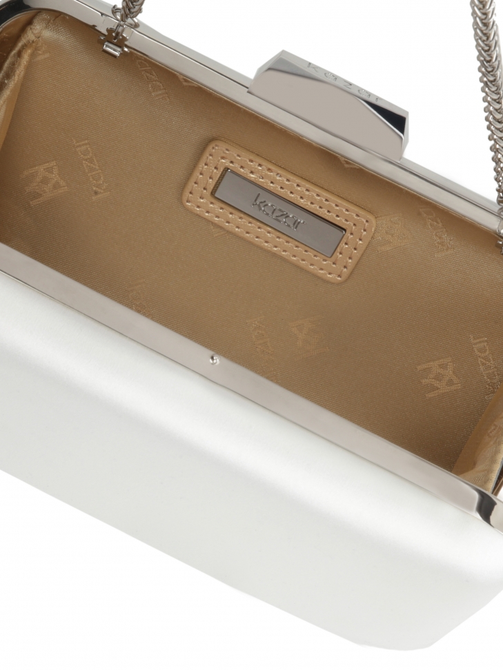 Elegancka kopertówka ślubna ze srebrnymi elementami