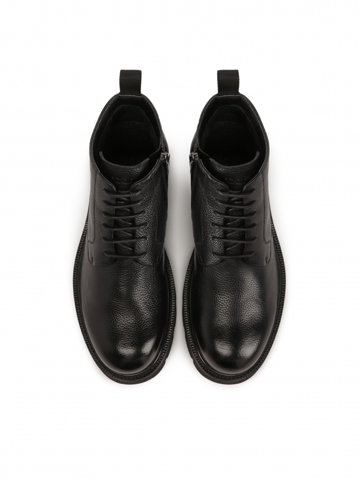 Klasyczne męskie trzewiki na trepowej podeszwie