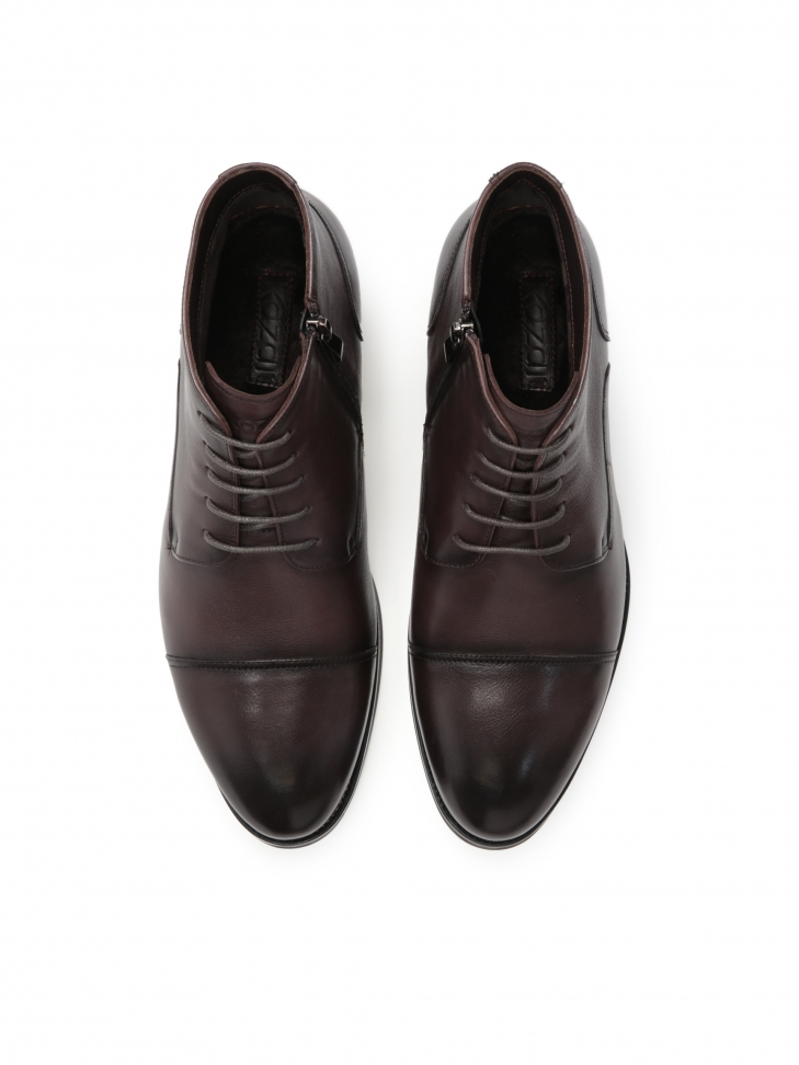 Brązowe trzewiki męskie