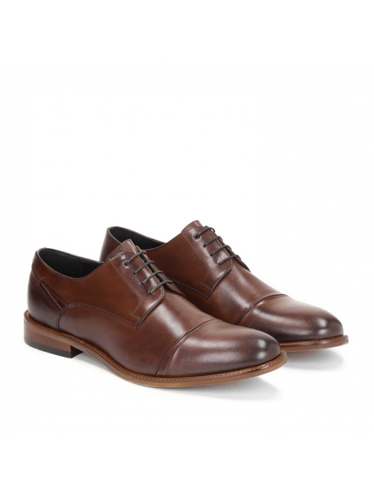 Brązowe półbuty męskie