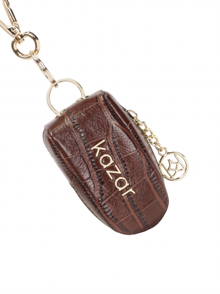 Luksusowe etui na klucze z tłoczonej skóry