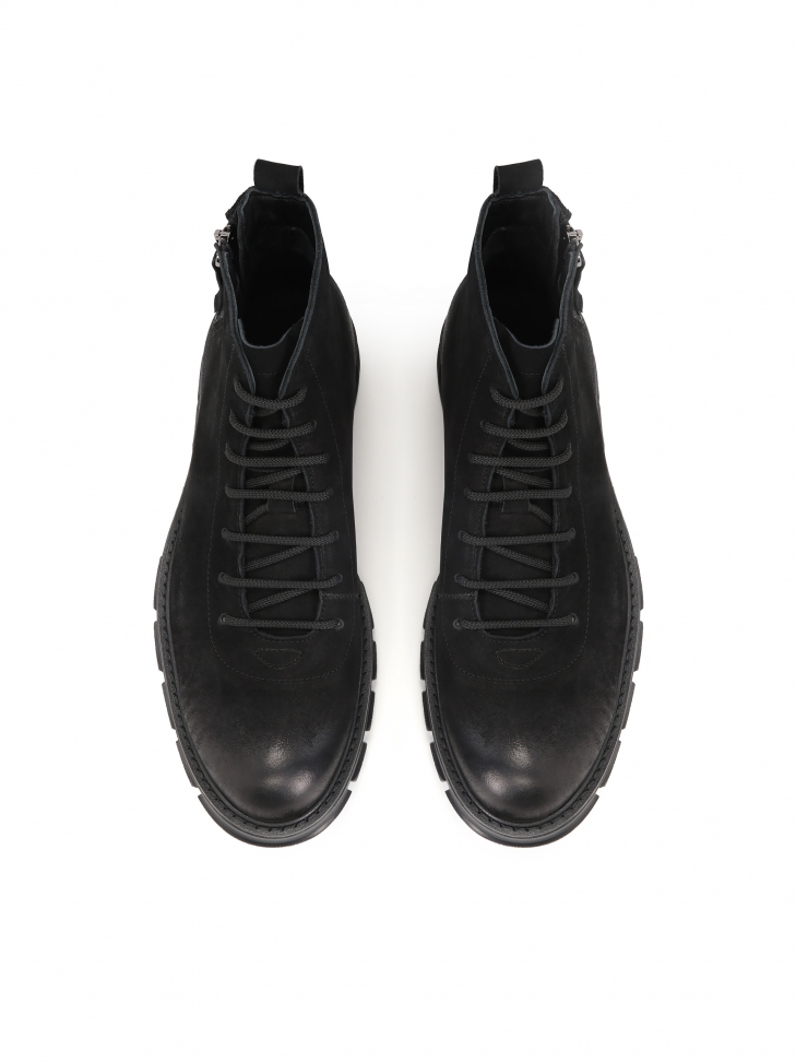 Czarne trzewiki męskie