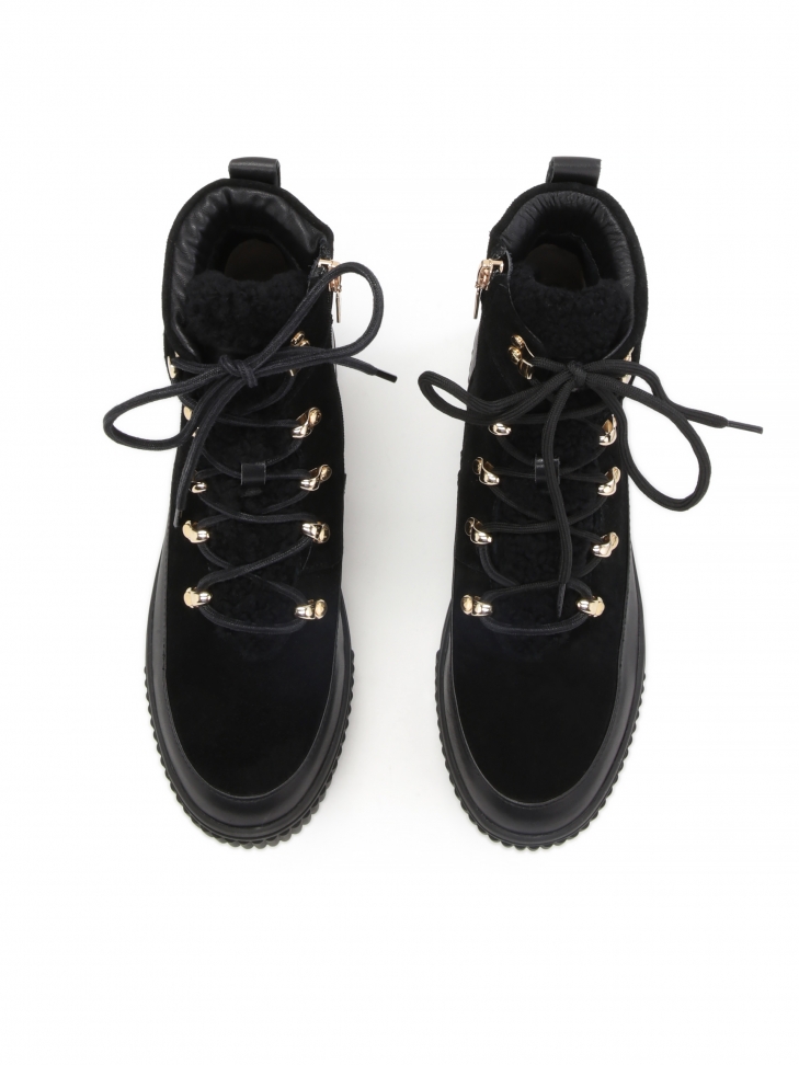 Czarne trzewiki damskie