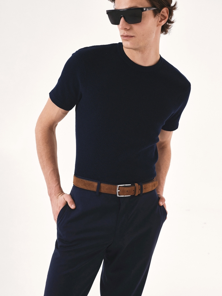 Brązowy pasek męski