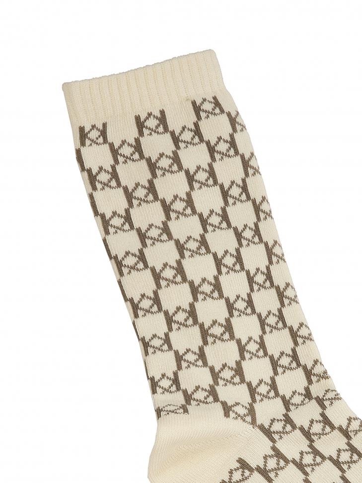 Skarpety z bawełny czesanej zdobione logo KAZAR