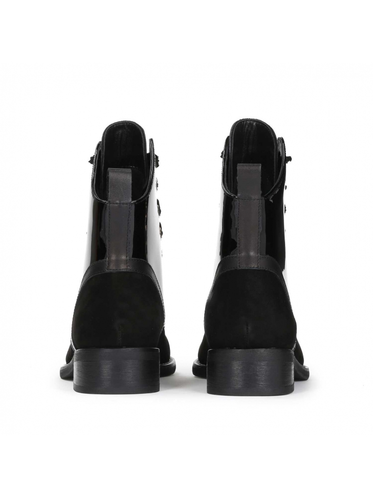 Czarne trzewiki damskie