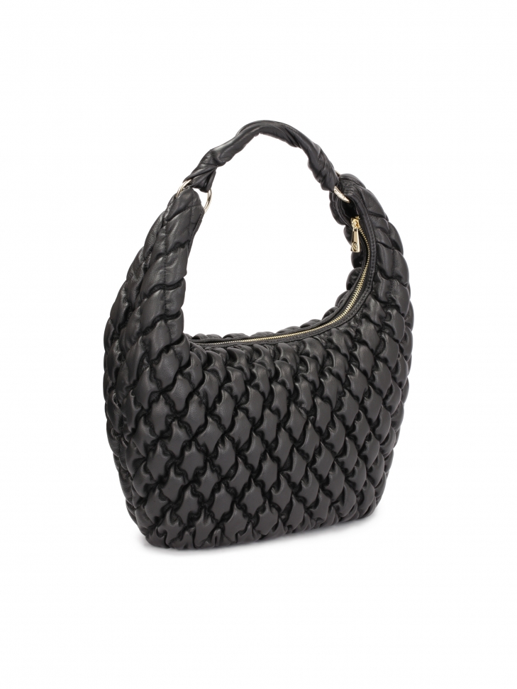 Duża torebka na ramię w pikowany wzór