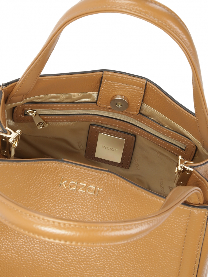 Brązowa torebka z miękkiej skóry