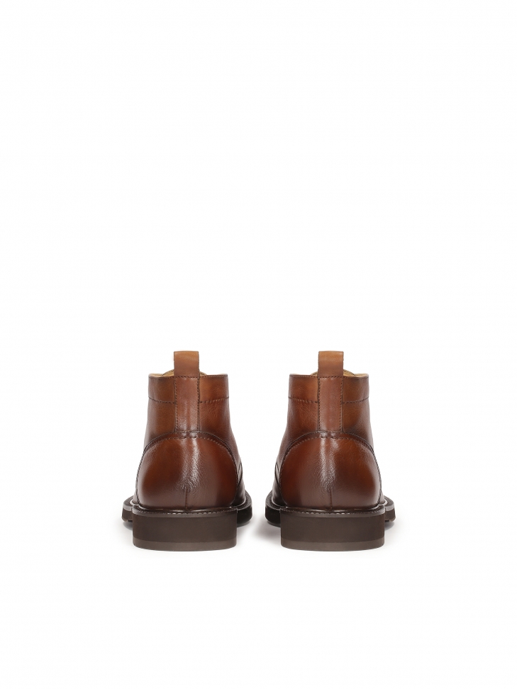 Eleganckie trzewiki męskie ze skóry