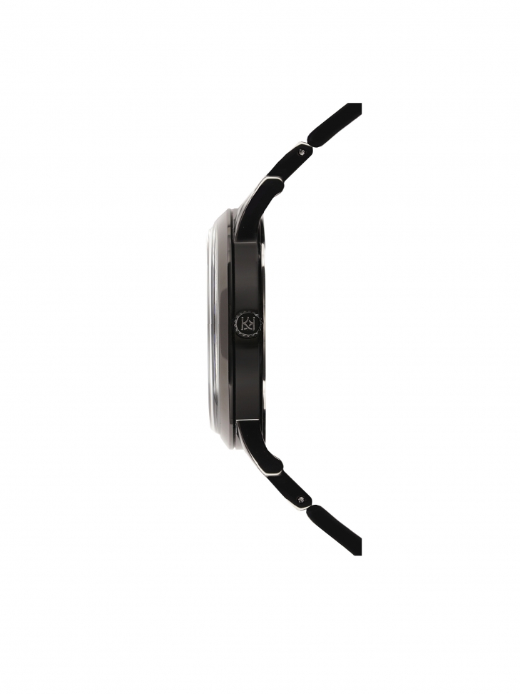 Czarny zegarek na bransolecie