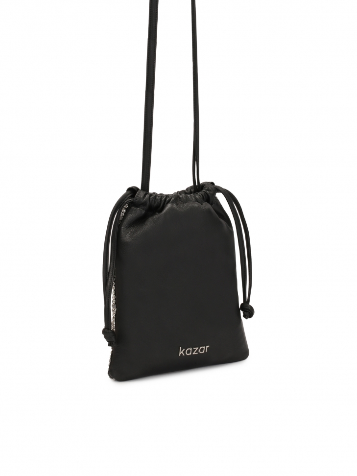 Torebka worek zdobiona cyrkoniami