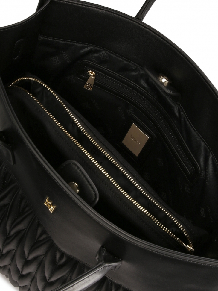 Elegancka biznesowa torebka z efektownym pikowaniem