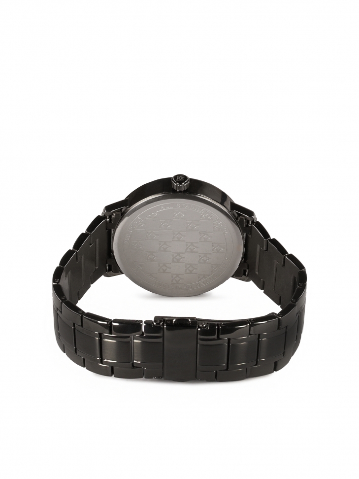 Grafitowy zegarek w stylu minimal