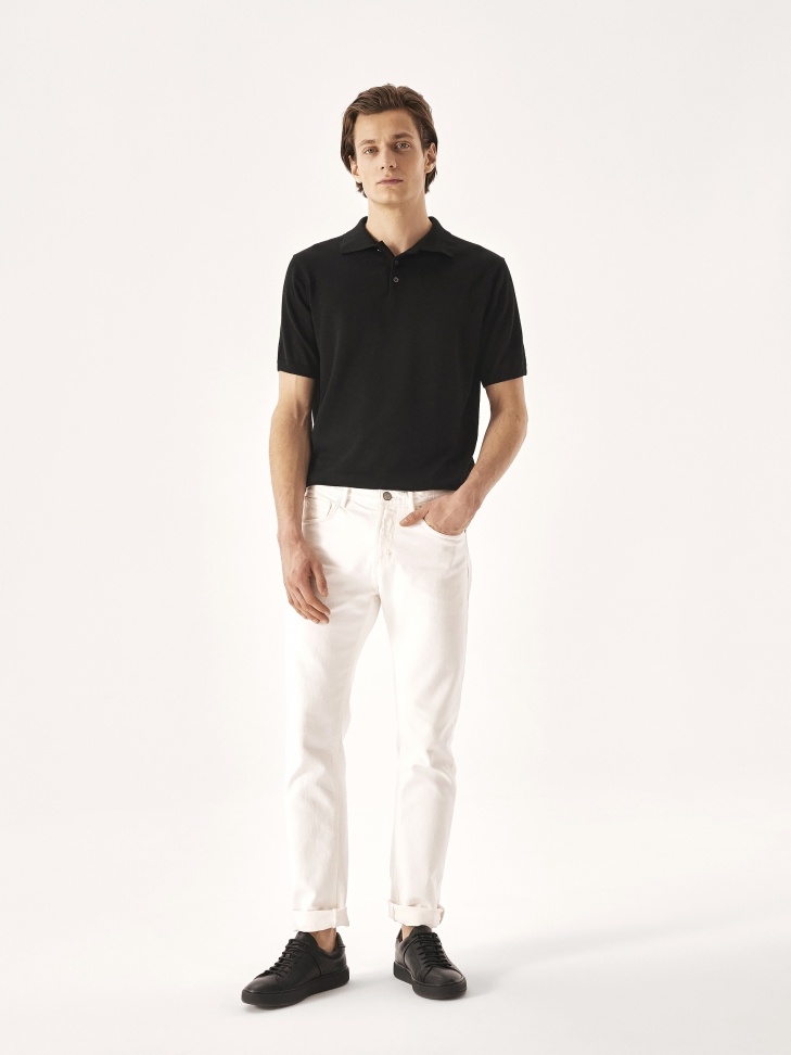 Czarne casualowe sneakersy ze skóry