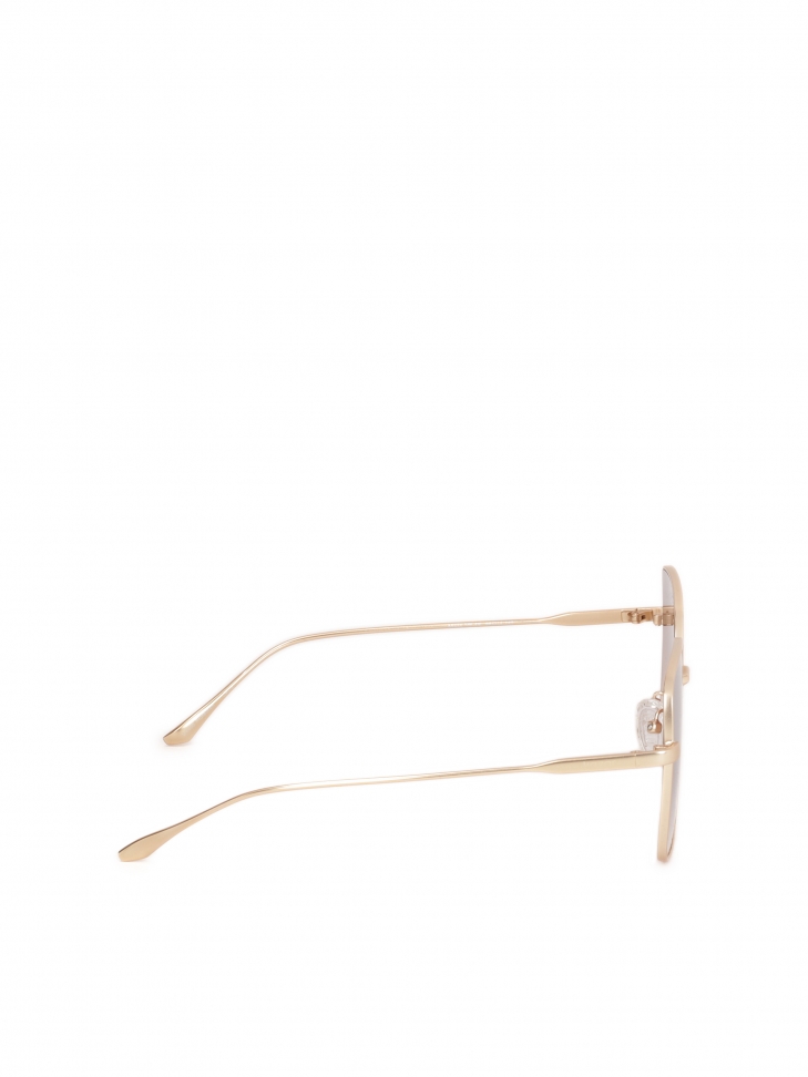 Okulary przeciwsłoneczne ze otą ramką