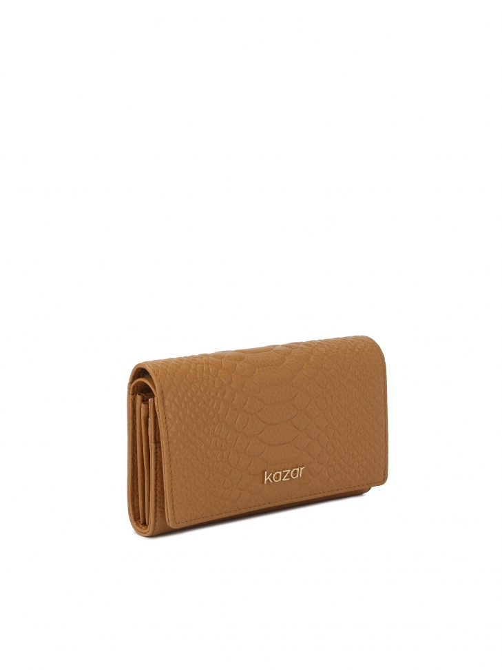 Skórzany portfel w egzotyczny wzór