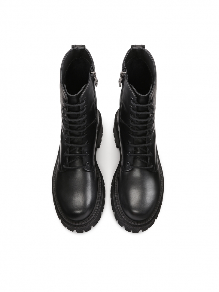 Czarne trzewiki damskie