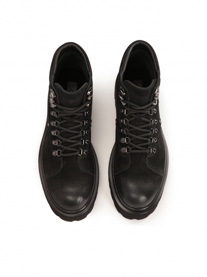 Wiązane trzewiki z nubuku