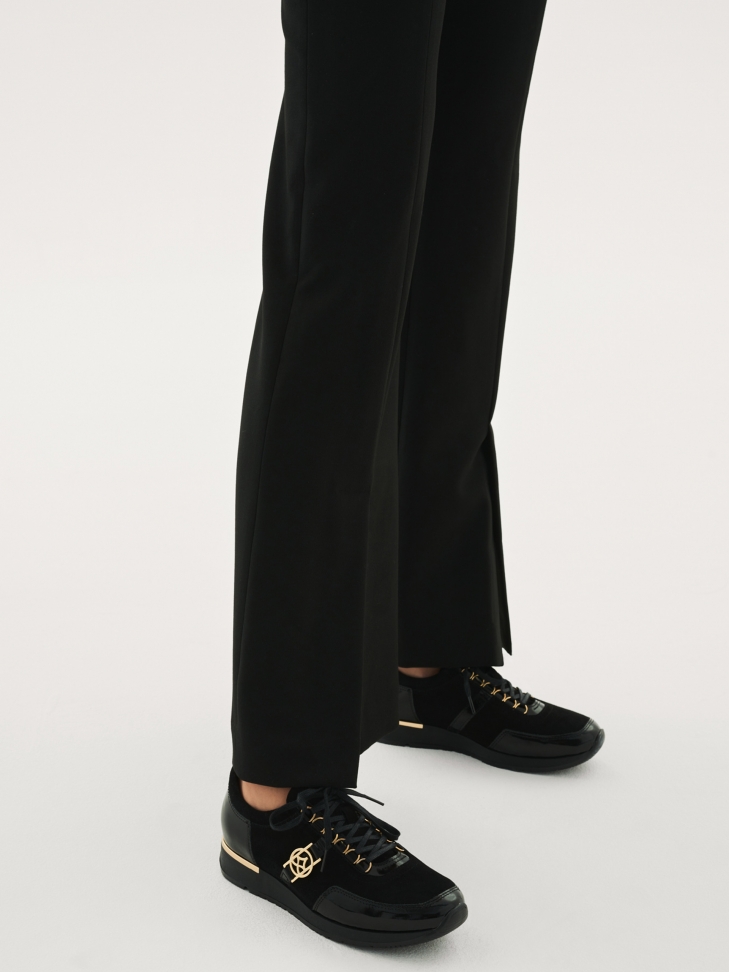 Czarne sneakersy damskie