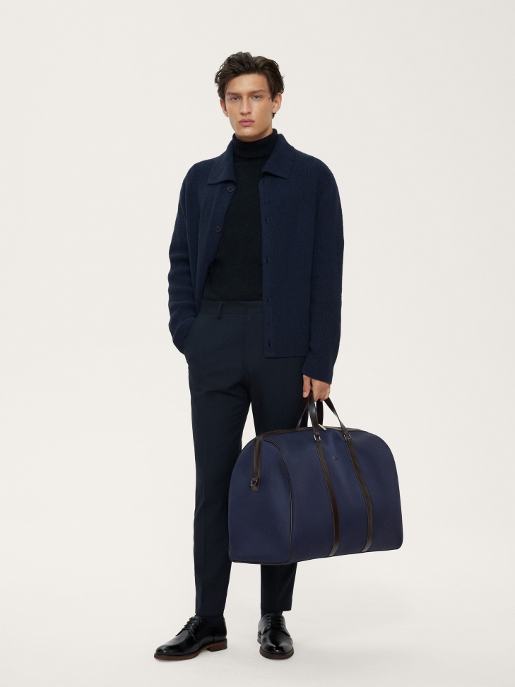 Czarne półbuty męskie Derby ze skóry