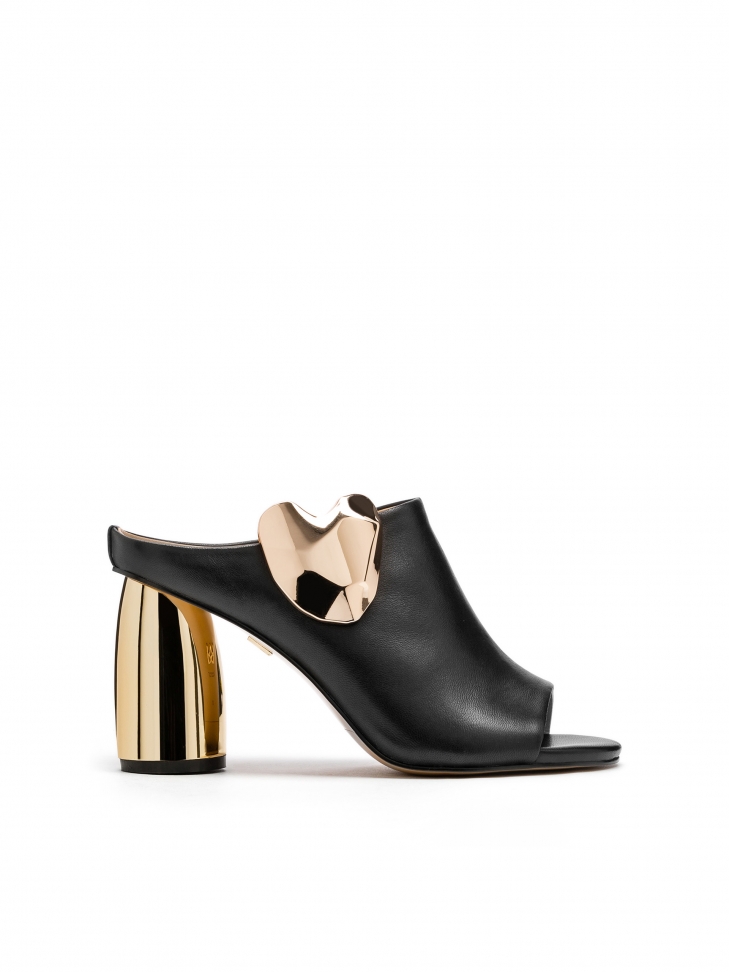 Czarne klapki damskie