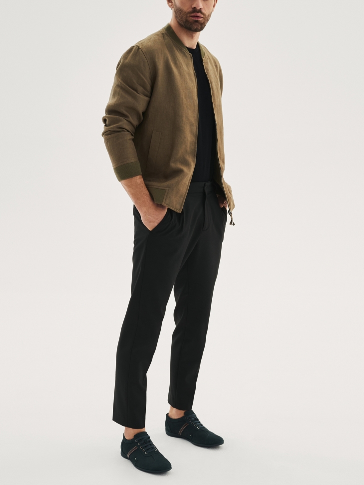 Granatowe półbuty męskie