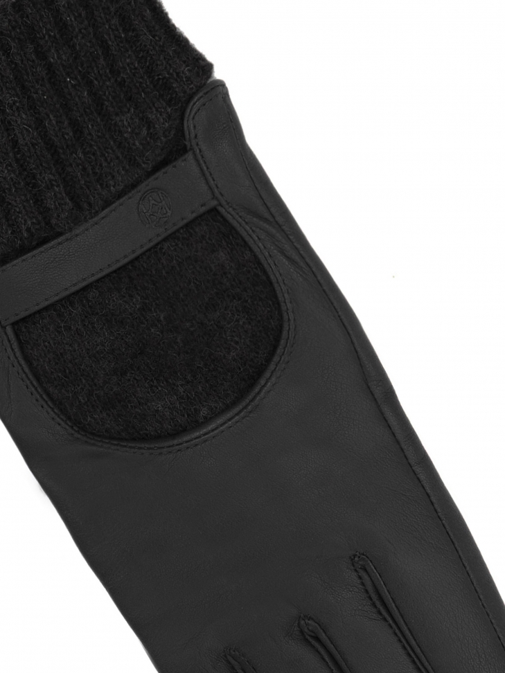 Czarne rękawiczki damskie