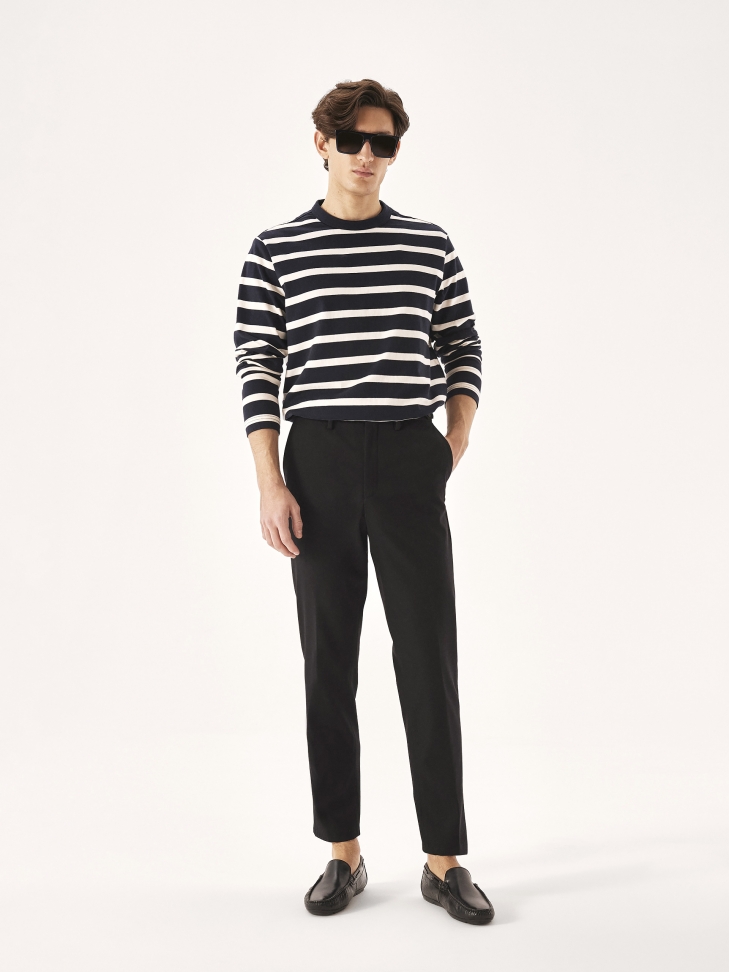 Czarne skórzane mokasyny w monogramy KAZAR