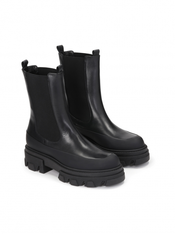 Czarne trzewiki damskie