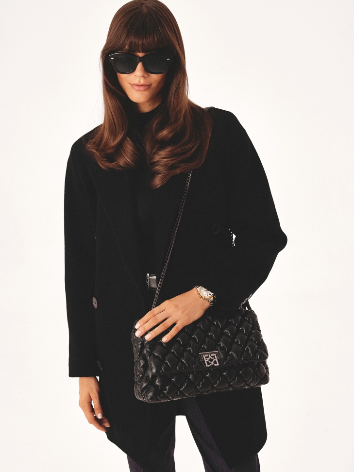 Stylowa miękka torebka z łańcuchem