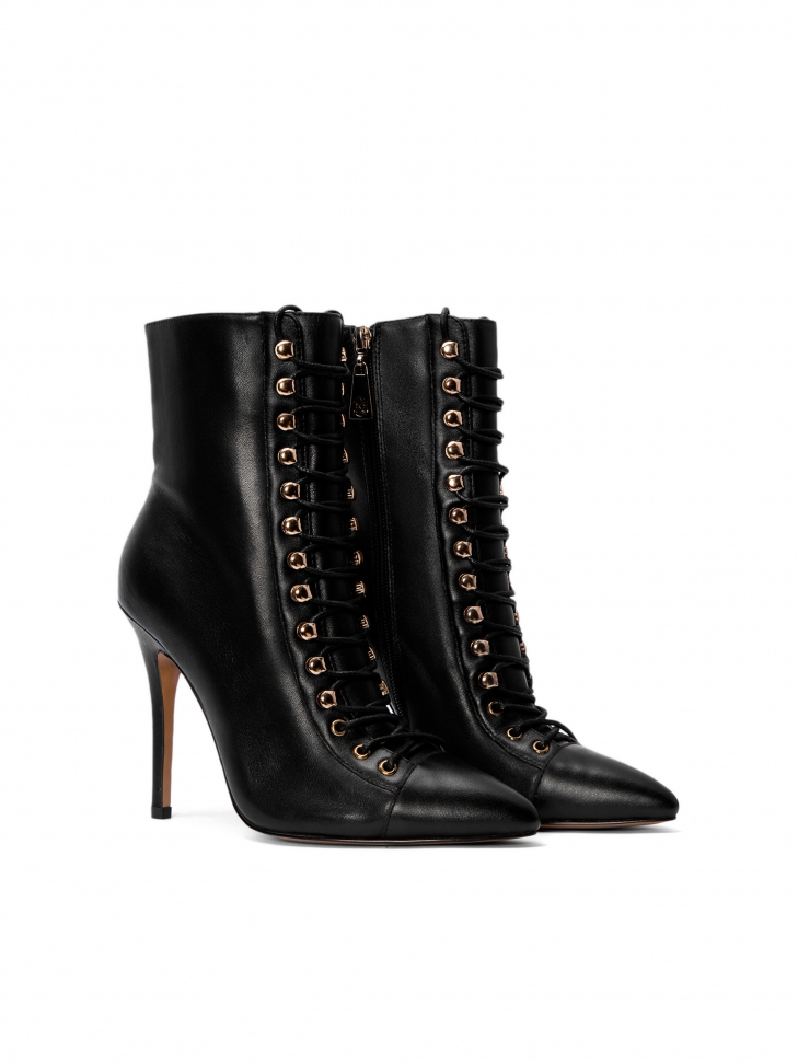 Czarne botki damskie